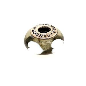 Pandora Murano White Heart Charm